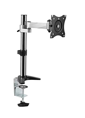 RICOO Monitor Halterung Tisch, VESA Tischhalterung für 13-27 Zoll, Monitorhalterung 1 Monitor Arm TS0611, Bildschirmhalterung Neigbar Schwenkbar Monitorarm Bildschirm Halterung Halter Monitorhalter von RICOO
