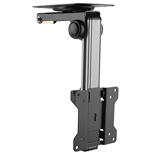 RICOO Monitor & TV Deckenhalterung für Fernseher 13-33 Zoll, Klappbar Schwenkbar Höhenverstellbar, Universal TV Halterung Decke D0111, Fernsehhalterung bis 20 kg mit max. VESA 100x100 mm von RICOO