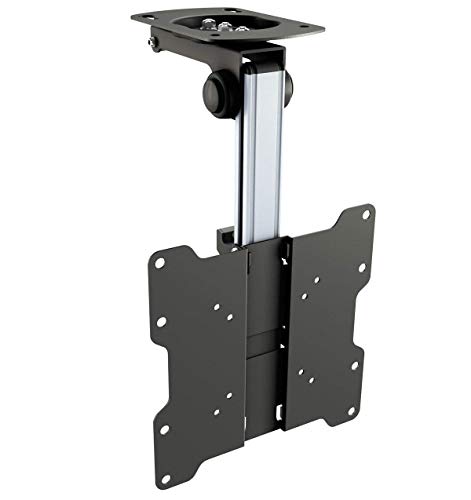 RICOO Monitor & TV Deckenhalterung für Fernseher 13-33 Zoll, Klappbar Schwenkbar Höhenverstellbar, Universal TV Halterung Decke D0122, Fernsehhalterung bis 20 kg mit max. VESA 200x200 mm von RICOO