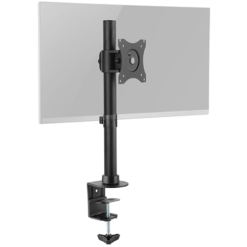 RICOO Monitorarm Monitorhalterung Monitor Halterung Bildschirmhalterung für 12-27 Zoll Bildschirm Ständer TS7011 Tisch Arm für Computermonitor Schreibtisch Tischhalterung Monitor-Halter VESA 75 & 100 von RICOO