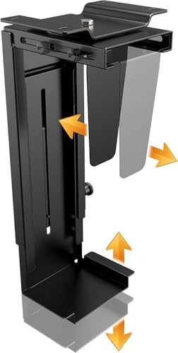 RICOO Computer PC Halterung unter Schreibtisch Rechner Aufhängung für Untertisch bis 10Kg & 360-Grad Drehbar Tischhalterung TRH-06 Computerhalterung Halter Höhenverstellbar Server Rack Gehäuse RICOO Computer PC Halterung unter Schreibtisch Rechner Aufhängung für Untertisch bis 10Kg & 360-Grad Drehbar Tischhalterung TRH-06 Computerhalterung Halter Höhenverstellbar Server Rack Gehäuse von RICOO