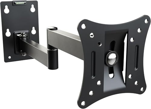RICOO Monitor Halterung Wandhalterung Schwenkbar Bildschirmhalterung Monitorhalterung für 13-29 Zoll Flach Monitor-Arm Neigbar R02-11 Computer Curved PC Bildschirm Wand-Halter VESA 75 x 75-100 x 100 von RICOO