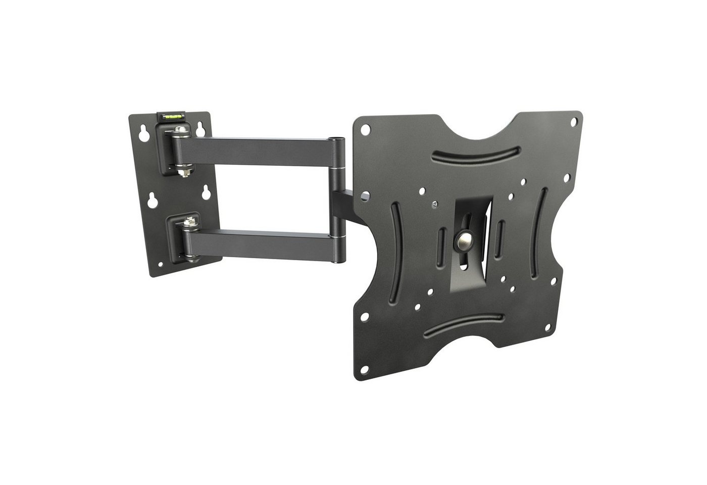 RICOO Monitor TV Wandhalterung 27" 32" 37" 43" 50" bis 30 Kg schwenkbar R02 TV-Wandhalterung, (bis 50 Zoll, VESA 200x100 200x200, 1-tlg., vollbeweglich ausziehbar neigbar 27 Zoll / 68cm bis 50 Zoll / 127cm, bis 15° Neigung, bis zu 180° Schwenkung, Fernseher Halter universal) von RICOO