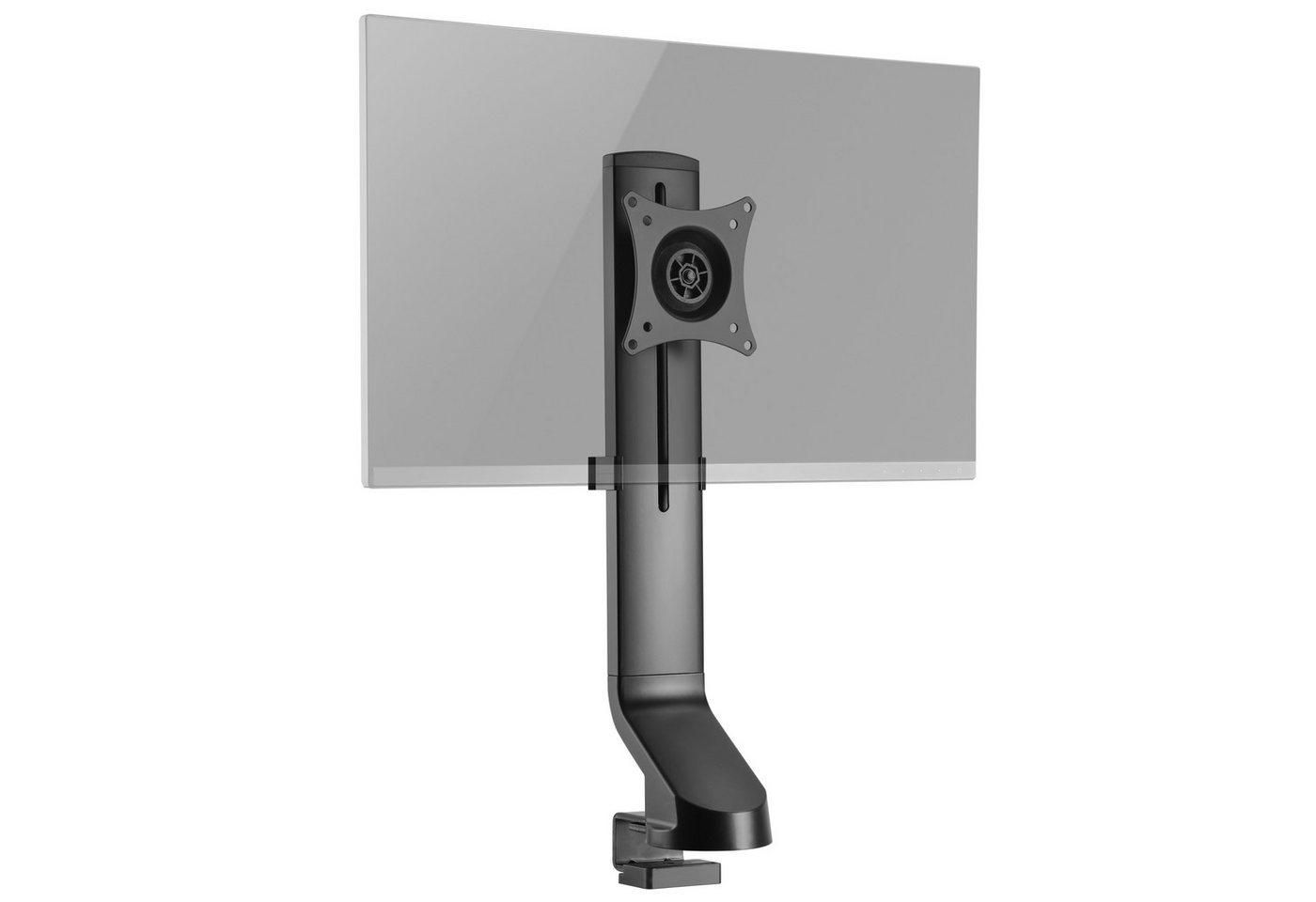 RICOO Monitor LED LCD TFT Tischhalterung höhenverstellbar TS2011 Monitor-Halterung, (bis 27 Zoll, VESA 75x75 und 100x100, 7 kg pro Frontplatte, von 43-69 cm (17"-27) Bildschirm-Diagonale, neigbar +/-10°, schwenkbar bis zu 20°, vertikal verstellbar) von RICOO