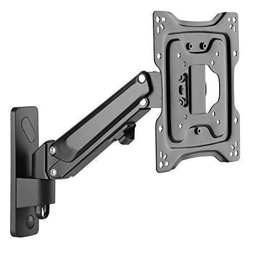 RICOO TV Wandhalterung Fernseher Halterung Gasfeder Schwenkarm für 23-43 Zoll Fernsehhalterung für Wand S4322 Höhenverstellbar Schwenkbar Neigbar Flach Curved Fernseh-Arm bis 23-Kg & VESA 100 & 200 von RICOO