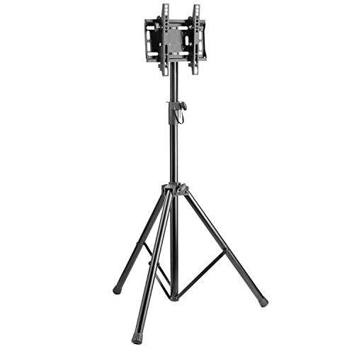 RICOO TV Ständer Höhenverstellbar Neigbar Tripod Universal für 23-42 Zoll, Fernsehständer FS0822, Stand Fernseh Standfuß Fernseher Standfuss bis 35 Kg, max. VESA 200x200 mm, TV Standfüße von RICOO