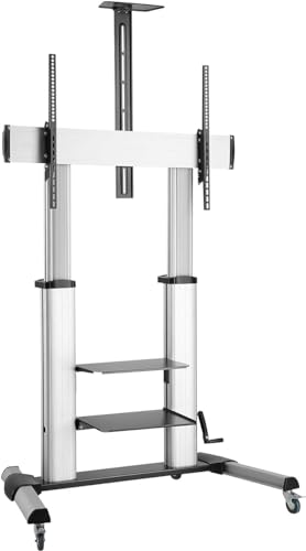 RICOO TV Ständer Rollbar Höhenverstellbar für 55-110 Zoll Stand-Halterung Mobil FS0610 Smart OLED Curved Fernseher Standfuß Wagen mit Rollen Fernsehhalterung bis 100 Kg & VESA 1000 (900) x 600mm RICOO TV Ständer Rollbar Höhenverstellbar für 55-110 Zoll Stand-Halterung Mobil FS0610 Smart OLED Curved Fernseher Standfuß Wagen mit Rollen Fernsehhalterung bis 100 Kg & VESA 1000 (900) x 600mm von RICOO