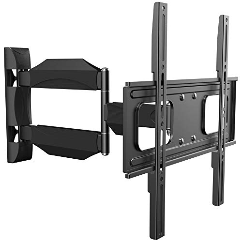 RICOO TV Wandhalterung Fernseher Halterung Fernsehhalterung für Wand für 30-55 Zoll Universal Smart Flach Curved Schwenkarm S2644 Schwenkbar Neigbar Fernseh-Arm bis 30 Kg & VESA 400 x 400 mm von RICOO