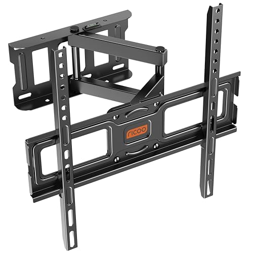 RICOO TV Wandhalterung für 30-55 Zoll Fernseher Halterung Schwenkarm Fernsehhalterung für Wand S5144 Universal Schwenkbar Neigbar Fernseh-Arm bis 50 Kg Flach & Curved & Monitor VESA 400x400 mm RICOO TV Wandhalterung für 30-55 Zoll Fernseher Halterung Schwenkarm Fernsehhalterung für Wand S5144 Universal Schwenkbar Neigbar Fernseh-Arm bis 50 Kg Flach & Curved & Monitor VESA 400x400 mm von RICOO