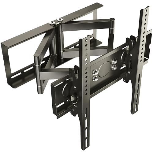 RICOO TV Wandhalterung Fernseher Universal Halterung Schwenkarm für 30-65 Zoll Fernsehhalterung für Wand R08, Schwenkbar Neigbar Fernseh-Arm bis 75 Kg, Flach & Curved & Monitor VESA 400x400 mm von RICOO