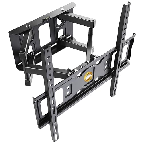 RICOO TV Wandhalterung Fernseher Halterung Fernsehhalterung Schwenkbar Neigbar für 32-55 Zoll Universal Schwenkarm für Wand S5244 Fernseh-Arm bis 50 Kg Flach & Curved & VESA 400 x 400 mm RICOO TV Wandhalterung Fernseher Halterung Fernsehhalterung Schwenkbar Neigbar für 32-55 Zoll Universal Schwenkarm für Wand S5244 Fernseh-Arm bis 50 Kg Flach & Curved & VESA 400 x 400 mm von RICOO