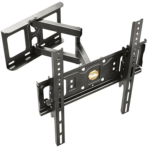 RICOO TV Wandhalterung Schwenkbar für 32-55 Zoll Fernseher Halterung Neigbar Schwenkarm S6144 Fernsehhalterung für Wand Flach Smart OLED Curved Wand-Halter Fernseh-Arm bis 50 Kg & VESA 400x400 mm von RICOO