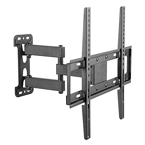 RICOO TV Wandhalterung Fernsehhalterung für Wand Fernseher Halterung Universal für 32-55 Zoll Smart Flach Curved Schwenkarm S7644 Schwenkbar Neigbar Fernseh-Arm bis 35 Kg & VESA 400 x 400 mm von RICOO