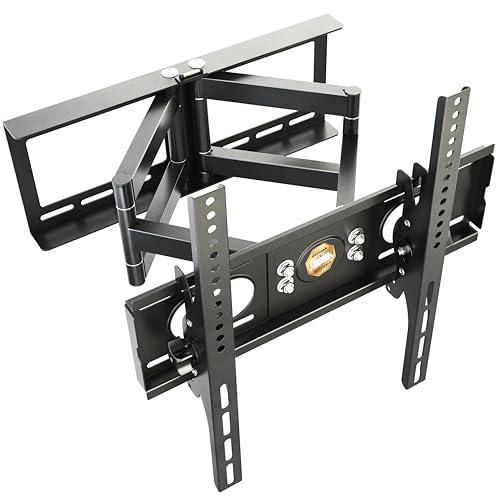 RICOO TV Wandhalterung Fernseher Universal Halterung Schwenkarm für 32-65 Zoll Fernsehhalterung für Wand R28, Schwenkbar Neigbar Fernseh-Arm bis 75 Kg, Flach & Curved & Monitor VESA 400x400 mm RICOO TV Wandhalterung Fernseher Universal Halterung Schwenkarm für 32-65 Zoll Fernsehhalterung für Wand R28, Schwenkbar Neigbar Fernseh-Arm bis 75 Kg, Flach & Curved & Monitor VESA 400x400 mm von RICOO