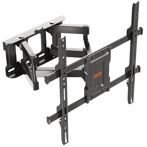 RICOO TV Wandhalterung Schwenkbar für 32-65 Zoll Fernseher Halterung Neigbar Schwenkarm S7244 Fernsehhalterung für Wand Flach Smart OLED Curved Wand-Halter Fernseh-Arm bis 50 Kg & VESA 400x400 mm von RICOO