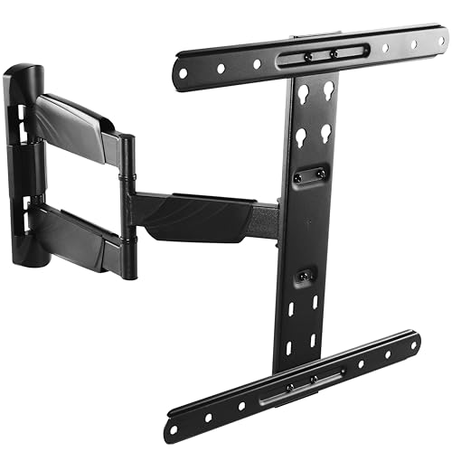 RICOO TV Wandhalterung Fernseher Halterung Fernsehhalterung für Wand für 37-55 Zoll Universal Smart Flach OLED Curved Schwenkarm S5644 Schwenkbar Neigbar Fernseh-Arm bis 35 Kg & VESA 400 x 400 mm von RICOO