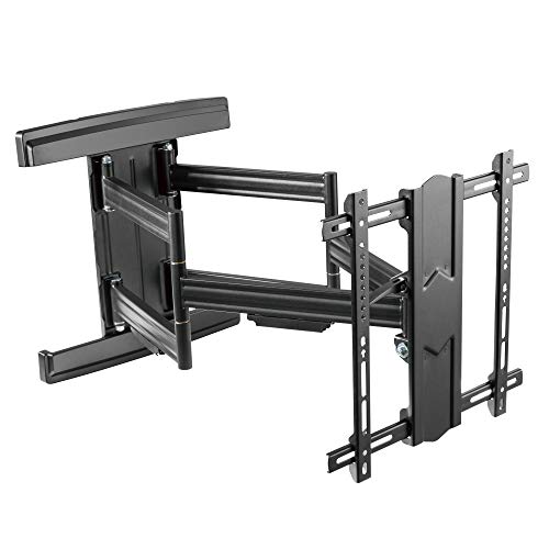 RICOO TV Wandhalterung Fernseher Halterung Fernsehhalterung für Wand für 55-95 Zoll Universal Smart Flach OLED Curved Schwenkarm S7544-B Schwenkbar Neigbar Fernseh-Arm bis 70 Kg & VESA 400 x 400 mm von RICOO