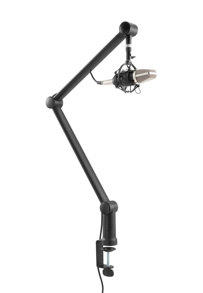RICOO Tisch Mikrofonhalterung Arm Ständer Halter vollbeweglich schwenkbar Mikrofon-Halterung, (MS061, 1-tlg., Mikrofonständer Mikrofonarm Mikrofon Halter drehbar universell, einstellbarer Mikrofonclip Mikrofon-Halterung Podcast Gaming Studio) RICOO Tisch Mikrofonhalterung Arm Ständer Halter vollbeweglich schwenkbar Mikrofon-Halterung, (MS061, 1-tlg., Mikrofonständer Mikrofonarm Mikrofon Halter drehbar universell, einstellbarer Mikrofonclip Mikrofon-Halterung Podcast Gaming Studio) von RICOO
