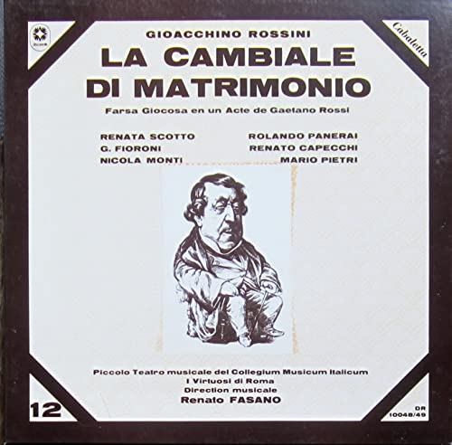 ROSSINI: La cambiale di matrimonio - Panerai, Scotto, Capecchi, Monti, fasano, Virtuosi di Roma - 2 VINYL RICORDI 216009 ROSSINI: La cambiale di matrimonio - Panerai, Scotto, Capecchi, Monti, fasano, Virtuosi di Roma - 2 VINYL RICORDI 216009 von RICORDI