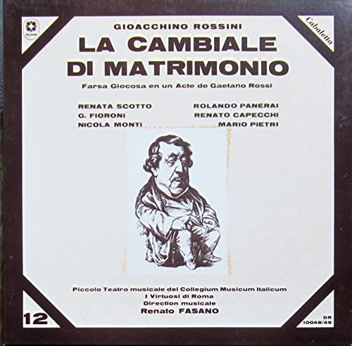 ROSSINI: La cambiale di matrimonio - Panerai, Scotto, Capecchi, Monti, fasano, Virtuosi di Roma - 2 VINYL RICORDI 216009 von RICORDI