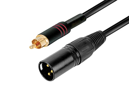 Audiokabel XLR M - RCA M 2 m von RIDEM