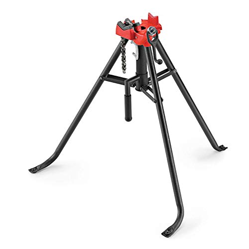 RIDGID 16703 Modell 425 Transportabler TRISTAND mit Kettenschraubstock, Dreifuß-Arbeitsgerät 1/8" bis 2 1/2" (6 bis 60 mm) von RIDGID