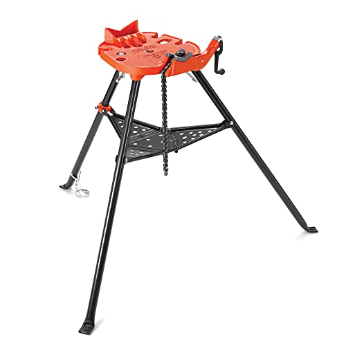 RIDGID 36273 Modell 460-6 Transportabler TRISTAND Kettenschraubstock, Dreifuß-Arbeitsgerät 1/8" bis 6" (6 bis 150 mm) von RIDGID