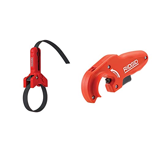 RIDGID 42478 STRAPLOCK Rohrmontagehilfe, 3" bis 8" Bandschlüssel, Rohrgriff & 40868 Modell PTEC 5000 Kunststoff-Rohrabschneider, Rohrabschneider für 50 mm RIDGID 42478 STRAPLOCK Rohrmontagehilfe, 3" bis 8" Bandschlüssel, Rohrgriff & 40868 Modell PTEC 5000 Kunststoff-Rohrabschneider, Rohrabschneider für 50 mm von RIDGID