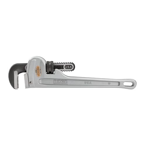 RIDGID 47057 Modell 812 gerade Aluminium-Rohrzange, 12" Sanitär-Schraubenschlüssel von RIDGID