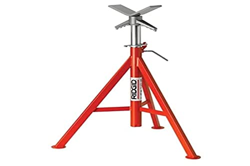 RIDGID 56657 Modell VJ-98 niedrige Rohrstütze mit V-Kopf, Rohrstütze mit Rohrkapazität von 8" (300 mm) von RIDGID