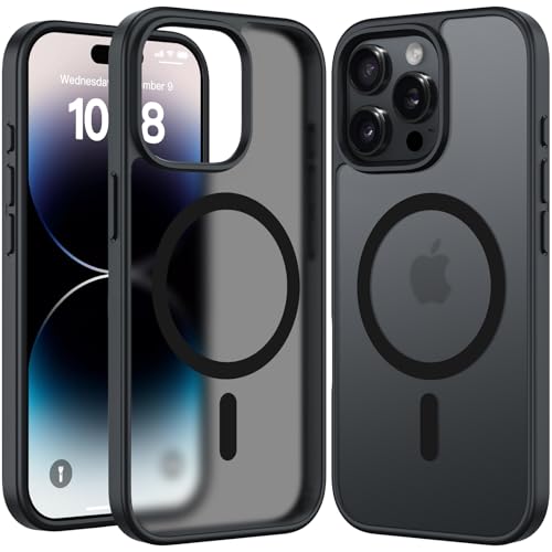 RIERBUBU Design für iPhone 14 Pro Max, magnetische Hülle, kompatibel mit MagSafe, durchscheinend, matt, dünn, Hartschale, kratzfest, stoßfest, Anti-Fingerabdruck, Handyhülle für iPhone 14 Pro Max RIERBUBU Design für iPhone 14 Pro Max, magnetische Hülle, kompatibel mit MagSafe, durchscheinend, matt, dünn, Hartschale, kratzfest, stoßfest, Anti-Fingerabdruck, Handyhülle für iPhone 14 Pro Max von RIERBUBU