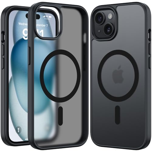 RIERBUBU Design für iPhone 15 Plus, magnetische Hülle, kompatibel mit MagSafe, durchscheinende, matte, dünne, harte Schutzhülle, kratzfest, stoßfest, Anti-Fingerabdruck-Handyhülle für iPhone 15 Plus RIERBUBU Design für iPhone 15 Plus, magnetische Hülle, kompatibel mit MagSafe, durchscheinende, matte, dünne, harte Schutzhülle, kratzfest, stoßfest, Anti-Fingerabdruck-Handyhülle für iPhone 15 Plus von RIERBUBU