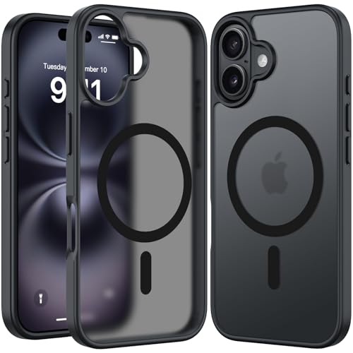 RIERBUBU Design für iPhone 16 Plus, magnetische Hülle, kompatibel mit MagSafe, durchscheinende, matte, dünne, harte Schutzhülle, kratzfest, stoßfest, Anti-Fingerabdruck-Handyhülle für iPhone 16 Plus RIERBUBU Design für iPhone 16 Plus, magnetische Hülle, kompatibel mit MagSafe, durchscheinende, matte, dünne, harte Schutzhülle, kratzfest, stoßfest, Anti-Fingerabdruck-Handyhülle für iPhone 16 Plus von RIERBUBU