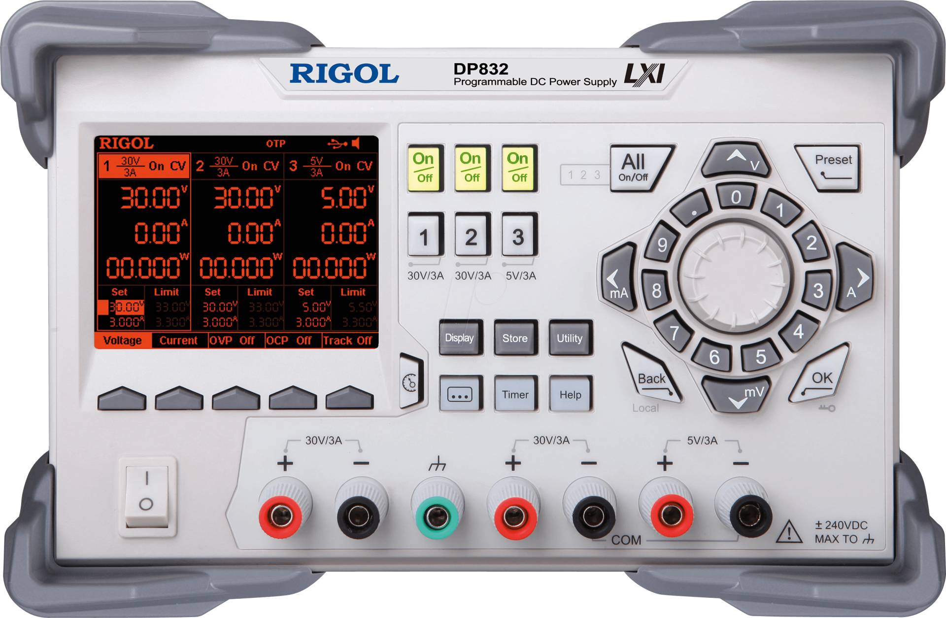 RIGOL DP832 - Labornetzgerät, 0 - 30 V, 0 - 3 A, stabilisiert, programmierbar von RIGOL