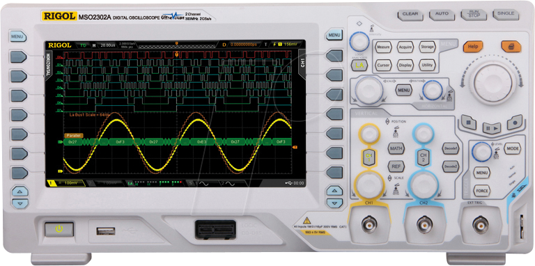 RIGOL MSO2302A - Mixed-Signal-Oszilloskop, 300 MHz, 2 + 16 Kanäle von RIGOL