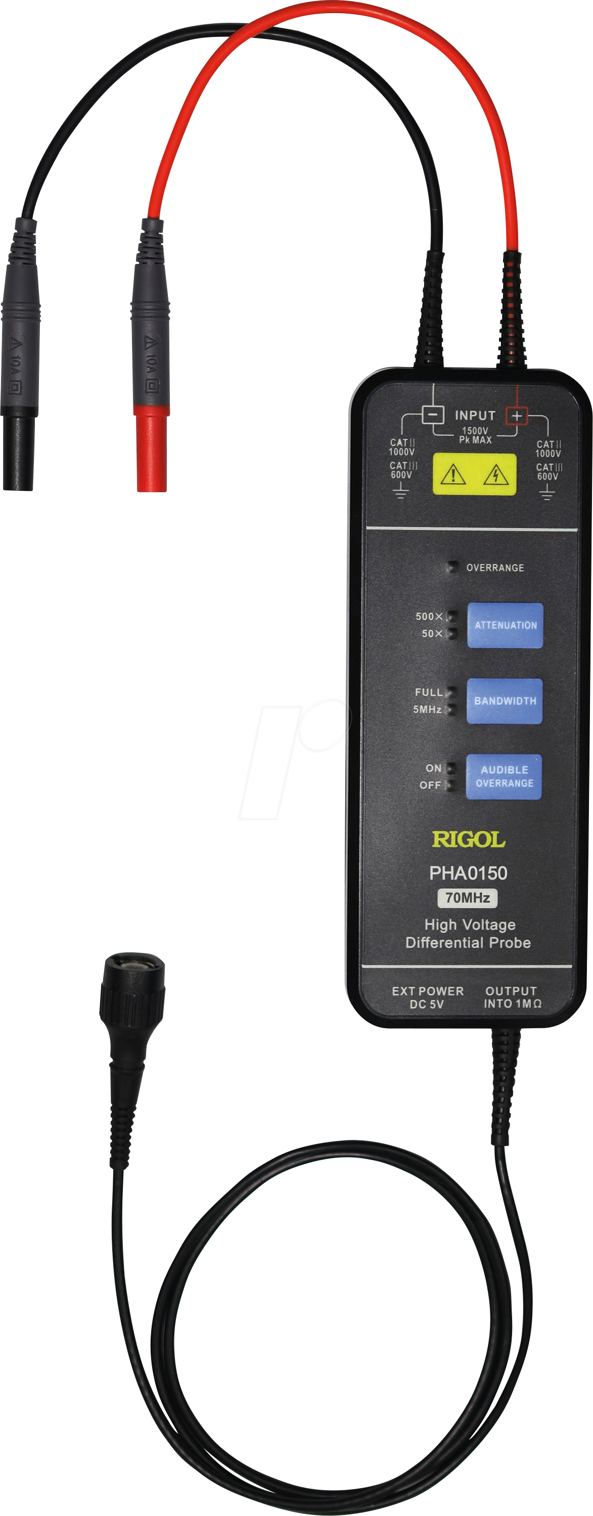 RIGOL PHA0150 - Hochspannungstastkopf, 70 MHz, 1500 V, differenziell von RIGOL