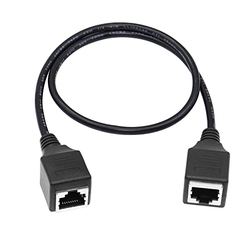 RIIEYOCA Cat6-Ethernet-Verlängerungskabel, RJ45-Koppler Buchse auf Buchse Ethernet-LAN-Netzwerkkabel-Anschluss, für Cat6 Cat5e Cat5-Ethernet-Kabelverlängerung (2ft/60cm) von RIIEYOCA