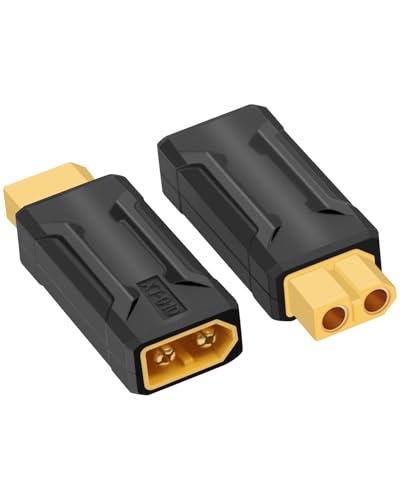 RIIEYOCA XT60 Stecker auf Buchse Adapter, XT60 Stecker ohne Kabel Adapter für RC Auto, FPV Drohne, LiPo Akku, Laptop Netzteile, etc von RIIEYOCA