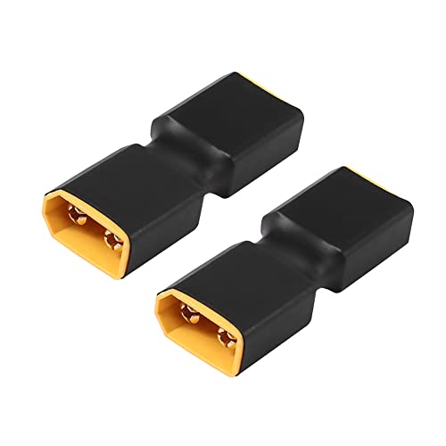 RIIEYOCA XT60 Stecker auf Stecker kein Drahtadapter, XT60 Stecker Adapter für RC FPV Auto Flugzeug Drone LiPo Batterie etc XT60 Port Konvertierung(2Pcs) von RIIEYOCA