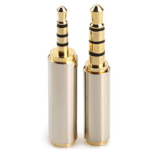 LEOU 3.5mm Male to 2.5mm Female and 2.5mm Male to 3.5mm Female Audio Headphone Adapter Headset Converter 3 Ring Gold Plate. von RIIMUHIR