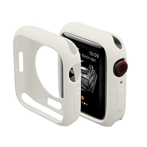Speziell für Apple Watch 3/2/1 38 mm mit elegantem und coolem Design, Screen Power Case, [Touch Sensitive] [Full Coverage] iWatch 38 mm Bumper Cover – Weiß von RIISCA