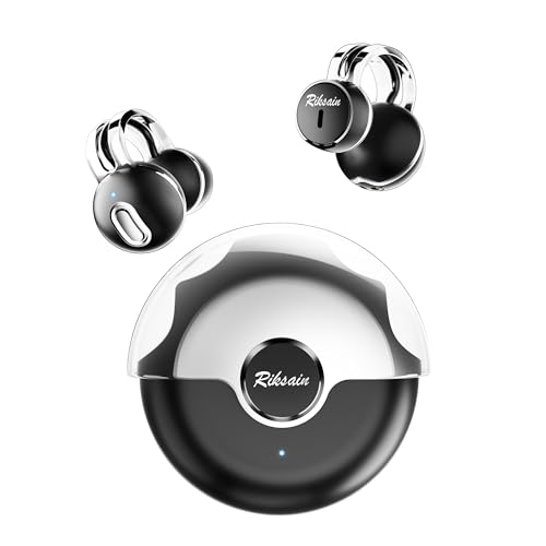 RIKSOIN Bluetooth Kopfhörer,In Ear Kopfhörer Kabellos Bluetooth 5.3 Kabellose Kopfhörer mit 4 Mic,Noise Cancelling Earbuds, die die Ohren Nicht Bedecken,14mm Treiber,360°HiFi Stereo von RIKSOIN