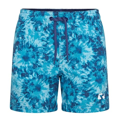 RIPT Performance RCJSHO794 Ript Essentials Quick Dry UV 50 Tie Dye Print Badeshorts für Jungen, Blau, Jahre 5-6 von RIPT Performance