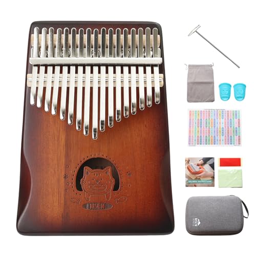 RISEN LIFE Chubby Cat Kalimba, Farbverlauf, braun, 17 Tasten, Daumenklavier, Metalltasten mit Skalengravur, Capybara-Design, kleines Musikinstrument, Geschenke für Anfänger, Musikliebe RISEN LIFE Chubby Cat Kalimba, Farbverlauf, braun, 17 Tasten, Daumenklavier, Metalltasten mit Skalengravur, Capybara-Design, kleines Musikinstrument, Geschenke für Anfänger, Musikliebe von RISEN LIFE