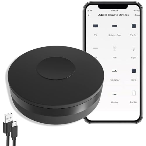 Smart Wi-Fi IR Universal Fernbedienung: Smart Home Infrared Universal Remote Control Blaster, One for All Control TV DVD CD AUD SAT Fan Air Conditioner, fit Alexa and Google Home, No Hub Required Smart Wi-Fi IR Universal Fernbedienung: Smart Home Infrared Universal Remote Control Blaster, One for All Control TV DVD CD AUD SAT Fan Air Conditioner, fit Alexa and Google Home, No Hub Required von RISOON