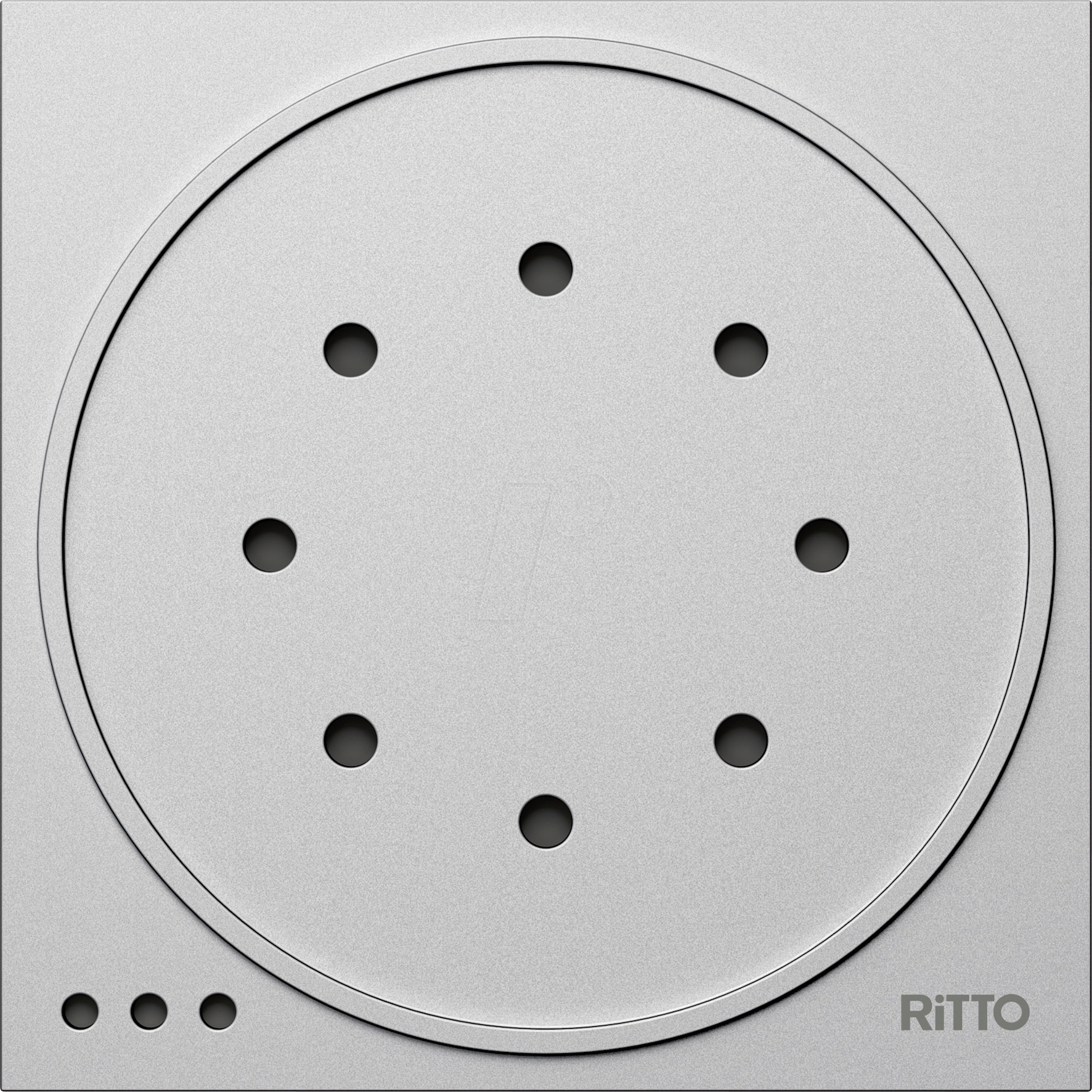 RITTO 1875920 - Modul für PORTIER Türsprechanlage, Türsprechmodul, silber von RITTO