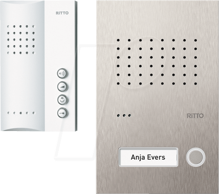 RITTO RGE1818325 - Audio-Türsprechanlagen Set ACERO, 1 Familienhaus von RITTO