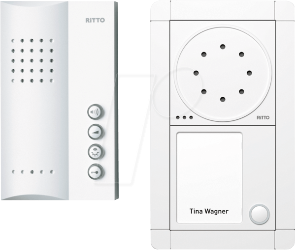 RITTO RGE1891370 - Audio-Türsprechanlagen Set Portier, 1 Familienhaus von RITTO