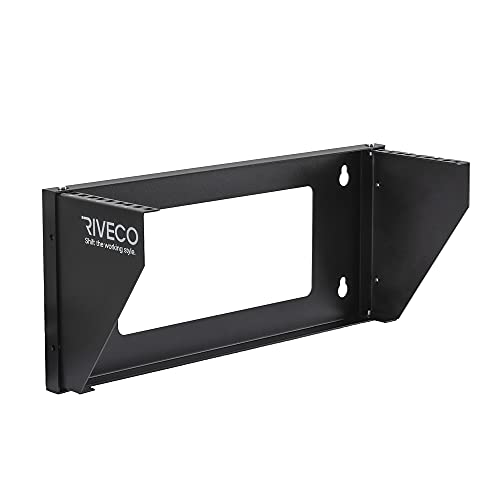 RIVECO 3U Wall Mount Rack for Network| Reinforced Heavy Load 66-99 LBS Small Server Racks Vertical & Horizontal Mounting Under-Desk Ceiling for 19 inches IT & Studio Equipment von RIVECO