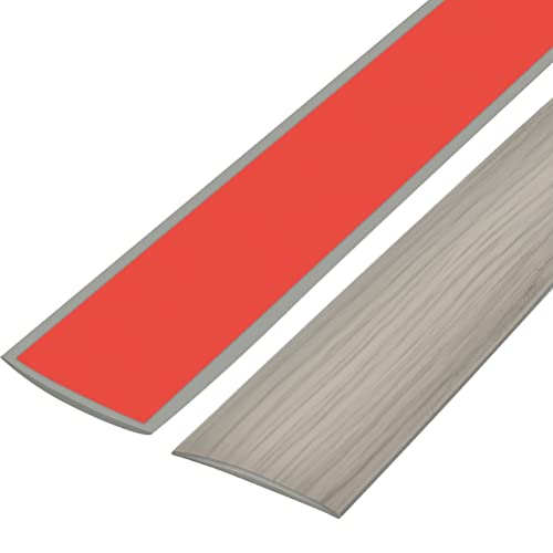 Übergangsprofil Wasserdicht Selbstklebend 2m x 5cm Vinyl Übergangsleiste Grau Holzmaserung Übergangsprofil, Bodenleiste Abdeckleiste Vinyl Übergangbodenprofil Bodenübergangsleiste für Fußböden Laminat Übergangsprofil Wasserdicht Selbstklebend 2m x 5cm Vinyl Übergangsleiste Grau Holzmaserung Übergangsprofil, Bodenleiste Abdeckleiste Vinyl Übergangbodenprofil Bodenübergangsleiste für Fußböden Laminat von RIVLOP